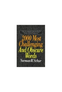 2000 Most Challenging and Obscure Words 