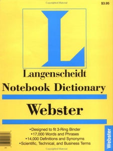 Notebook Webster's Dictionary 