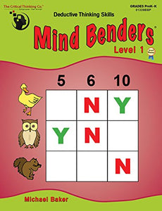 Mind Benders Beginning Book 1 Grades Pre-K - Kindergarten 