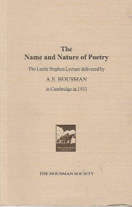 The Name and Nature of Poetry 