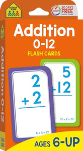 Flash Cards - Addition 0 - 12 