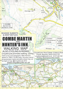 Combe Martin and Hunter's Inn Walking Map 