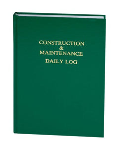 Construction & Maintenance Daily Log (7in. x 10in.) 