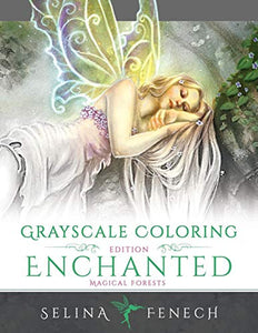 Enchanted Magical Forests - Grayscale Coloring Edition 