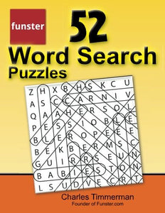 Funster 52 Word Search Puzzles: Large-print brain games for adults and kids 