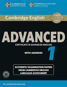 Cambridge English Advanced 1 for Revised Exam from 2015 Student's Book Pack (Student's Book with Answers and Audio CDs (2)) 