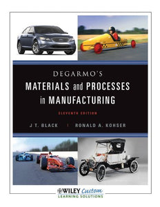 DeGarmo's Materaisl and Processes in Manufacturing 