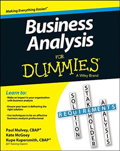 Business Analysis For Dummies 