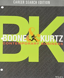 Boone & Kurtz Contemporary Business Career Search Edition 