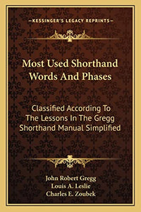 Most Used Shorthand Words And Phases 