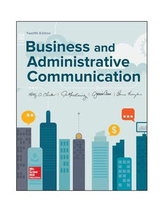 Business and Administrative Communication 