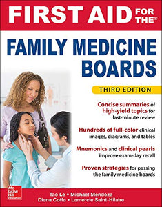 First Aid for the Family Medicine Boards, Third Edition 