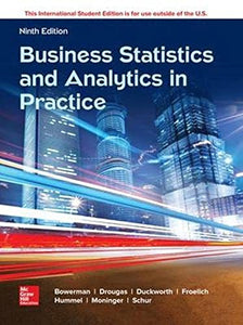 ISE Business Statistics and Analytics in Practice 