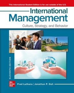 ISE International Management: Culture, Strategy, and Behavior 