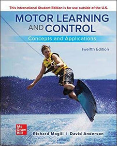 ISE Motor Learning and Control: Concepts and Applications 