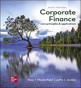 ISE Corporate Finance: Core Principles and Applications 