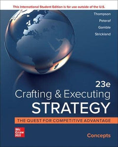 Crafting and Executing Strategy: Concepts ISE 