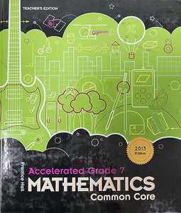 Prentice Hall Mathematics Common Core Accelerated Grade 7 Common Core Teachers Edition 