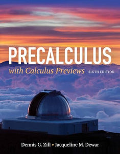 Precalculus With Calculus Previews 