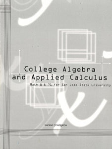 COLLEGE ALGEBRA+APPLIED CALC. >CUSTOM< 