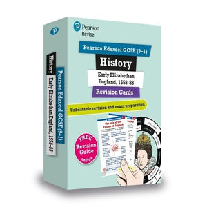 Pearson REVISE Edexcel GCSE History Elizabethan England Revision Cards (with free online Revision Guide and Workbook): For 2024 and 2025 exams (Revise Edexcel GCSE History 16) 