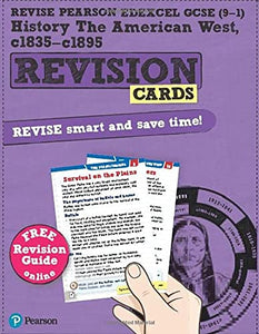 Pearson REVISE Edexcel GCSE History American West Revision Cards (with free online Revision Guide and Workbook): For 2024 and 2025 exams (Revise Edexcel GCSE History 16) 