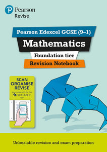 Pearson REVISE Edexcel GCSE (9-1) Maths Foundation Revision Notebook: For 2024 and 2025 assessments and exams (REVISE Edexcel GCSE Maths 2015) 