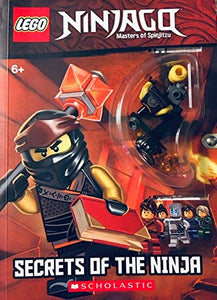 LEGO NINJAGO: MASTERS OF SPINJITZU ACTIVITY BOOKLET -- BOOK OF SECRETS + LEGO FIGURE + LOCK & KEYS 