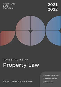 Core Statutes on Property Law 2021-22 