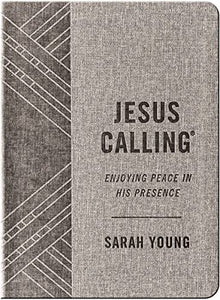 Jesus Calling, Textured Gray Leathersoft, with Full Scriptures 