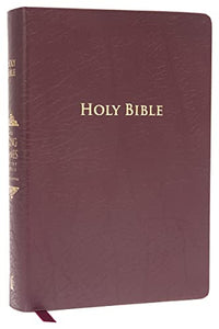 KJV Study Bible, Large Print, Bonded Leather, Burgundy, Red Letter 