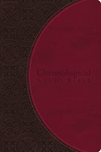 The Chronological Study Bible, NIV - Leather, Brown/Cherry 