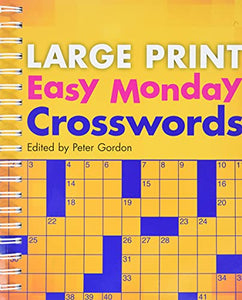 Large Print Easy Monday Crosswords 