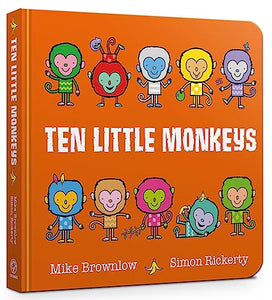 Ten Little Monkeys Board Book 