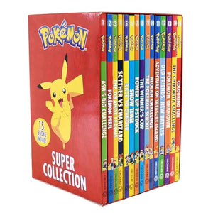 Pokemon Ultimate Book Collection Series - 1-14 Box Set (Ash's Big Challenge, Pokemon Peril, Orange League, Scyther VS Charizard and more) 