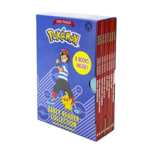 The Official Pokemon Early Reader 8 Books Box Collection Set (Alola Adventure, Guardians Challenge, Team Rocket Trouble, Battle on Alola, Go Popplio!, School Trip and MORE!) 