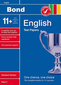 Bond 11+ Test Papers English Standard Pack 2 