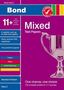 Bond 11+ Test Papers Mixed Pack 2 Standard 