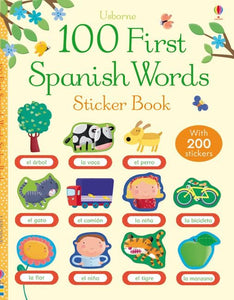 100 First Spanish Words Sticker Book 