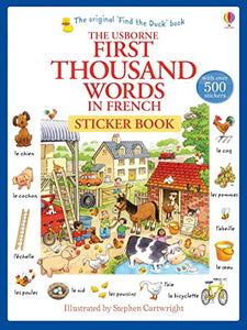 First Thousand Words in French Sticker Book 