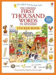 First Thousand Words in Spanish Sticker Book 