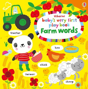 Baby's Very First Play book Farm words 