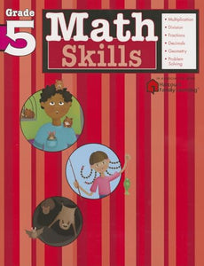 Math Skills: Grade 5 (Flash Kids Harcourt Family Learning) 