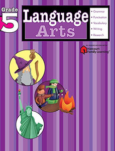 Language Arts: Grade 5 (Flash Kids Harcourt Family Learning) 