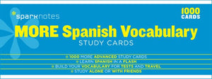 More Spanish Vocabulary SparkNotes Study Cards 