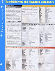 Spanish Idioms and Advanced Vocabulary SparkCharts 