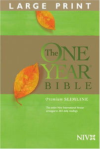 One Year Premium Slimline Bible-NIV-Large Print 