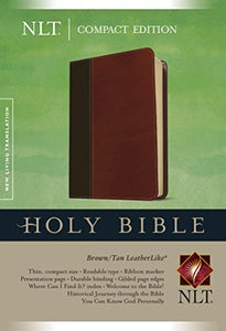 NLT Compact Bible Tutone Brown/Tan 