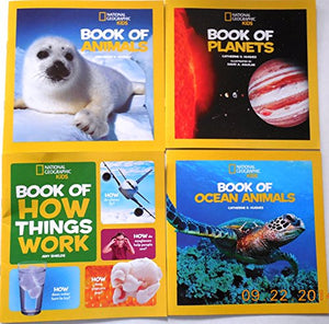 National Geographic Kids Book of Animals, Planets, Ocean Animals and How Things Work 