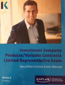 Investment Company Products/ Variable Contracts Limited Representative Exam Securities License Exam Material 